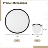 50 PCS White Foldable Flying Disc Fans, DIY Fabric Fans with Pouches, Sublimation Blank DIY Folding Fan Set, 9.6 Inches DIY Handheld Round Fabric Fan for Summer Days, Parties, Outdoor Activities TIMCORR