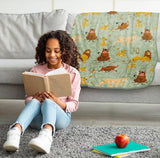 Disney Lion King Plush Throw Blanket - Measures 40 x 50 Inches - Super Soft Lightweight Fleece Safari Animals Bedding with Simba Jay Franco