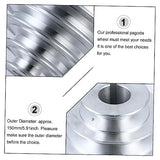 Mobestech Multi-Groove Wheel Heavy Duty Pulley A Type 5 Groove Pulley Drill Press Pulley 5-Step Pulley for V- Shaped Timing Belt Aluminum Alloy Mobestech