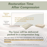 MORIRIN Japanese Futon Floor Mattress, Firm-Core SHIKIBUTON, Made in Japan, Twin MORIRIN