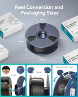 SUNLU PETG Filament 1.75mm, Strong 3D Printer Filament, Less Stringing Good Layer Adhesion High Toughness, PETG Filament 1.75 ±0.02mm, 1kg Spool (Black) SUNLU