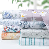 Pointehaven Bedding Full Bed Sheet Set- 4 Pieces Bedding- 100% Polyester Microfiber- Super Soft Easy Care Bed Linen Set - Breathable, Deep Pockets, Extra Soft (Full Daisy) Pointehaven