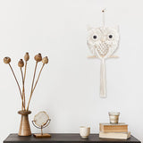FREEBLOSS Macrame Owl Kit for Beginners Macrame Wall Hanging Kit DIY Macrame Kit with Video Tutorial Macrame Hanging Decor for Adults Gift, Naturally white FREEBLOSS