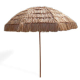 Impact Canopy 8' Hawaiian Tiki Umbrella, Pool Patio Beach Umbrella, Thatched Tiki Impact Canopy