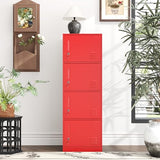 Fumedo Metal Lockers for Employees,Office Storage Locker with 4 Door,Tall Locker Cabinet for Employees,School, Office, Home, Gym,Bedroom Fumedo