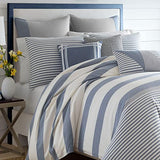 Nautica - Queen Duvet Cover Set, Cotton Reversible Bedding with Matching Shams, Mediterranean Inspired Home Decor for All Seasons (Fairwater Blue, Queen) Nautica