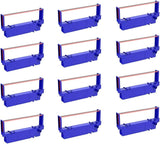 Bigger Compatible Ribbon Replacement for SP700 Printer Ribbon B/R Replacement for Star SP-700BR, RC-700BR, SP-712, SP-742 Ink Ribbon (Black and Red, 12-Pack) Bigger