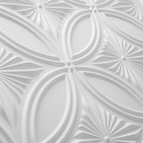 Art3d Decorative PVC Drop Ceiling Tile 2ft x 2ft in White,Glue up Ceiling Panel 24 x 24in.12pcs Art3d