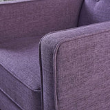 Christopher Knight Home Mervynn Mid-Century Modern Fabric Recliner,polyester, Muted Purple / Dark Espresso Christopher Knight Home