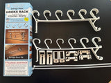 Fourth Wall Solutions Storage Rack for Garage Doors with Hooks for Fishing Rods, Kayak Paddles and More Fourth Wall Solutions