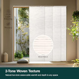 CHICOLOGY Room Divider, Vertical Blinds, Door Blinds,Sliding Door Blinds, Temporary Wall, Closet Curtain, Room Door,Panel Track Blinds Meshed Glacier, W:46-86 x H:Up-to 96 inches CHICOLOGY