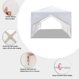 Teekland 10' x 30' Waterproof Party Tent,Practical Outdoor Tent for Parties,Heavy Duty Outdoor Gazebo BBQ Shelter Pavilion with 7 Removable Sidewalls Teekland