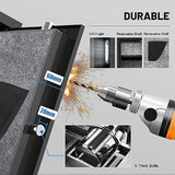 EMAXEE 7-8 Biometric Gun Safe Rifle, Large Gun Safes for Home Rifle and Pistols with Upgraded Control Panel and LED Light, Quick Access Fingerprint Gun Cabinet with Removable Shelf and Gun Racks EMAXEE