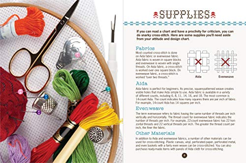 Snarky Cross-Stitch Kit Publications International, Ltd.
