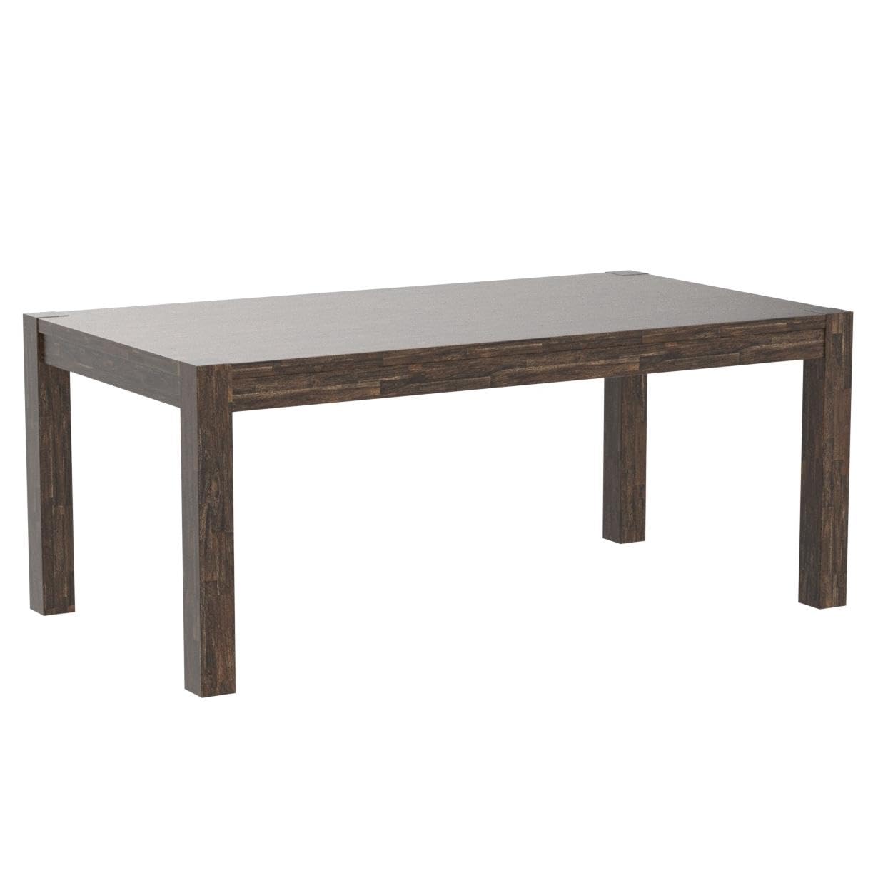 East West Furniture LM7-07-T Lismore Modern Dining Rectangle Rustic Farmhouse Table, 40x72 Inch, Jacobean - WoodArtSupply