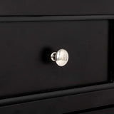 Bonnlo Black Nightstand Set of 2, Nightstands with 2 Drawers, Bed Side Table/Night Stand, Small Nightstand for Bedroom, Small Spaces, College Dorm, Kids’ Room, Living Room, Wood, 16W x 12D x 24H Bonnlo