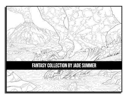 Fantasy Collection: An Adult Coloring Book with 100+ Incredible Coloring Pages of Mermaids, Fairies, Vampires, Dragons, and More!