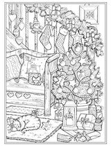 Creative Haven Country Christmas Coloring Book (Adult Coloring Books: Christmas) Dover Publications