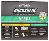 Rust-Oleum 306320 RockSolid Marble 1 Car Garage Floor Coating Kit, Stone Obsidian,Gray/Black, 5 Piece Set Rust-Oleum