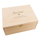 Personalized Baptism Keepsake Box - Baptism Gifts for Baby Girl or Boy - Engraved Wooden Keepsake - Memory Box Dust and Things