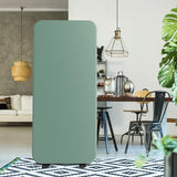 DECOLAB Standing Room Divider, Space Privacy Partition, Portable Wall Panel for Studio Apartment, Office, Home, Classroom, Scratch Resistance, 29"x65", Aqua DECOLAB