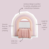Pink Rainbow Bounce House 8x8 PLAYSMOL