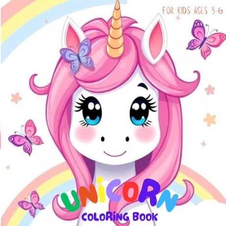 Playful unicorns: Coloring Book For Kids Age 3-6: A Magical Coloring Experience for both Girls and Boys who adore Unicorns WoodArtSupply