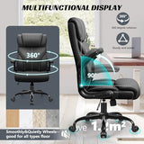 HeroSet Office Chair, Ergonomic Big and Tall Computer Desk Chairs, Executive Breathable Leather Chair with Adjustable Flip-up Armrests, Lumbar Support Swivel PC Chair with Rocking Function HeroSet