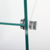 Glass Display Cabinet with Locks,64.7 inch Curio Cabinet with Glass 2 Doors,2 Columns Glass Cabinet/Display Case/Bookshelf for Living Room Reading Room Office Homfii