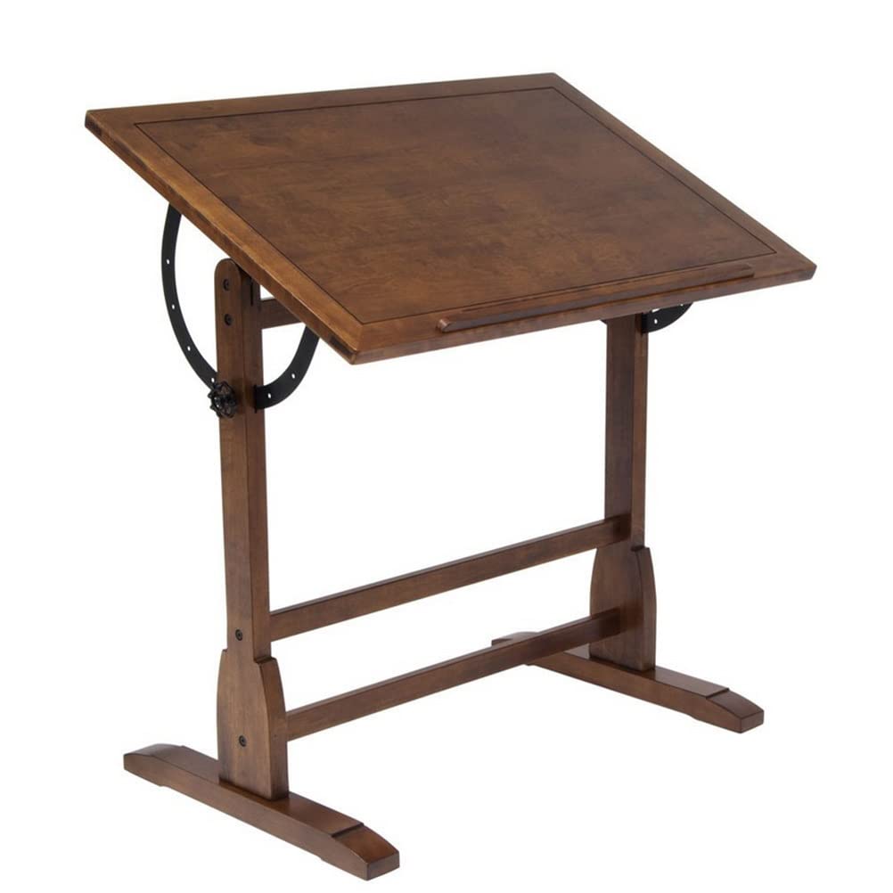 Drafting Table Desk Art & Craft Work Station Drawing Desk Adjustable Angle Drawing Artist Desk, Solid Pine Wood Artist Table (Size : 135x80x96cm) WoodArtSupply
