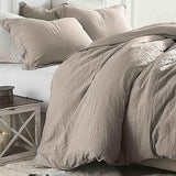 KimLuxz Tan Comforter King Size, 3 Piece Dark Khaki Soft Modern Bedding Set, Lightweight Taupe All Season Microfiber Down Alternative Bed Comforter with 2 Pillow Shams for Women Men KimLuxz