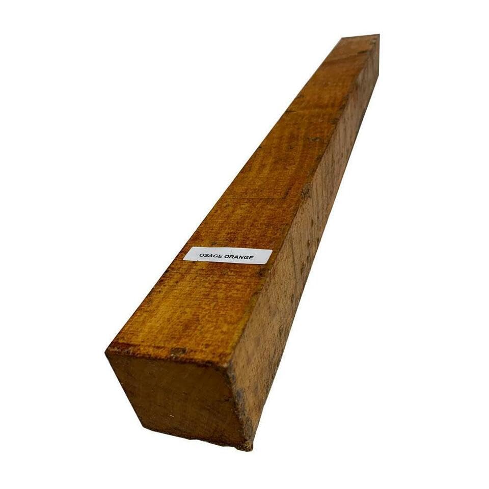 Globalwoods Exotic Wood Osage Orange 2x2x12 For Woodworking Woodturning Projects Pool Cue Knife Scales Game Calls Globalwoods