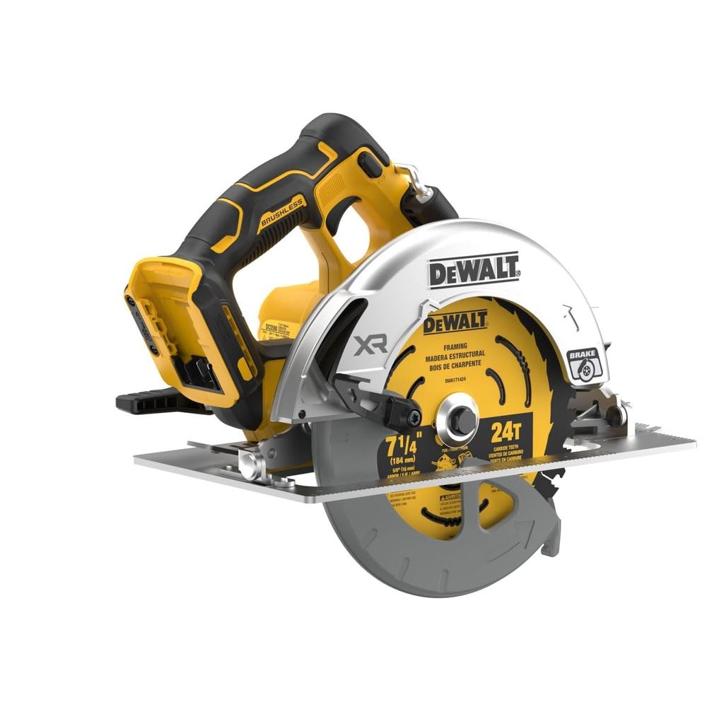 DEWALT 20V MAX* XR Brushless Cordless 7-1/4 in. Circular Saw (Tool Only) (DCS590B) DEWALT