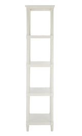 SAFAVIEH Home Collection – Odessa White 5-Tier Bookcase, Modern Storage Shelf Unit for Living Room, Bedroom, or Home Office (AMH5721C) SAFAVIEH