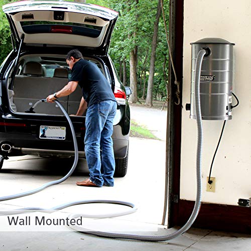 VacuMaid GV50PRO Wall Mounted Garage and Car Vacuum with 50 ft. Hose and Tools. VacuMaid