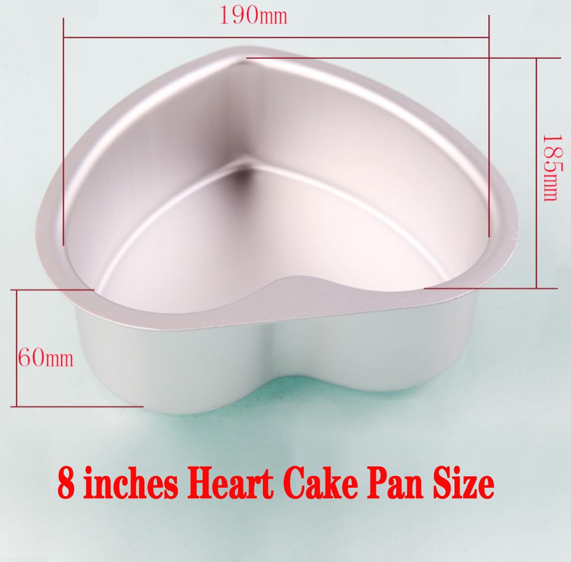 8 Inches Aluminum Heart Shaped Cake Pans Tins Cayanmydery