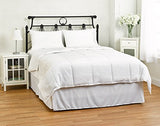 Natural Comfort White Down Alternative Comforter with Embossed Microfiber Shell, Light Weight Filled, King Natural Comfort