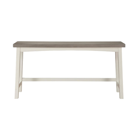 Lexicon Farmhouse Bar Table Set for 3 with Saddle Stools - Stylish White/Coffee Kitchen Dining Set Lexicon