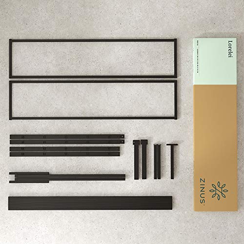 ZINUS Lorelei 14 Inch Metal Platform Bed Frame, Mattress Foundation with Steel Slat Support, No Box Spring Needed, Easy Assembly, Full, Black Zinus