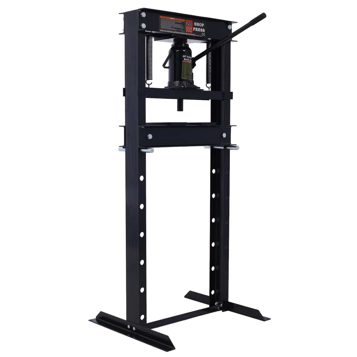 20 Ton Hydraulic Shop Press with Press Plates Adjustable Working Table H-Frame Garage Floor Press Including Bending Straightening Pressing Components Floor Stand Jack for Gears and Bearings Tzou