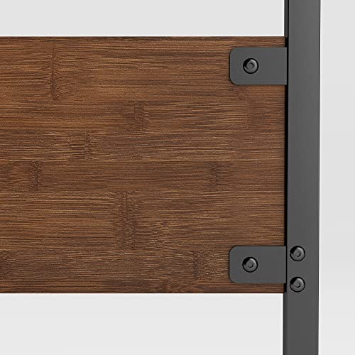 ZINUS Suzanne Bamboo and Metal Daybed with Trundle / Mattress Foundation with Steel Slat Support / Easy Assembly, Twin Zinus