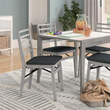 COSCO Contoured Back Wood Folding Chair, 2-Pack, Gray Wash COSCO