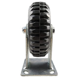 KUNMIN Set of 4 Heavy Duty Casters, 6 inch Polyurethane Ball Bearing Heavy Duty Castor, 2 Fixed Wheels & 2 Lockable Wheels, 6 inch Casters Wheel KUANMIN