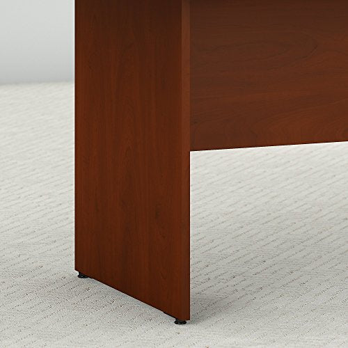 Bush Business Furniture Boat Shaped Conference 4-6 People with Wood Base | Stylish 6 FT Table for Office Boardrooms and Training Rooms, 72W x 36D, Hansen Cherry - WoodArtSupply