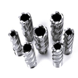 OSCARBIDE Annular Cutter Set 13pieces,2"Cutting Depth,3/4"Weldon Shank and 7/16 to 1-1/16 inch Cutting Diameter Mag Drill Bits for Magnetic Drill Press with 2pcs Pilot Pins OSCARBIDE