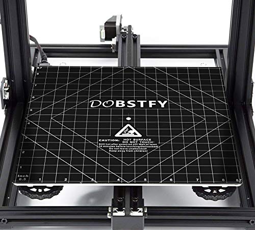 DOBSTFY 3D Printing Build Surface,with Premium Adhesive 3D Printer Heat Bed Platform Sticker Sheet,for Ender 3/Ender 3 Pro/Ender 3 V2 Neo/Ender 3 V3 KE/Ender 3 V3 SE/4Pack 8.7x8.7inch(220mmx220mm) DOBSTFY