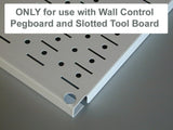 Wall Control Shelf 12in Deep Pegboard Shelf Assembly Pegboard and Slotted Tool Board - Black Wall Control