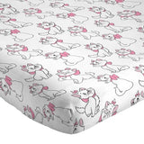 Jay Franco Kids Sheet Set with Fitted, Flat Sheets & Pillow Cover - Ultra-Soft Bedding with Pillowcase for Room Decor, White - Aristocats, 3 Piece Twin Jay Franco