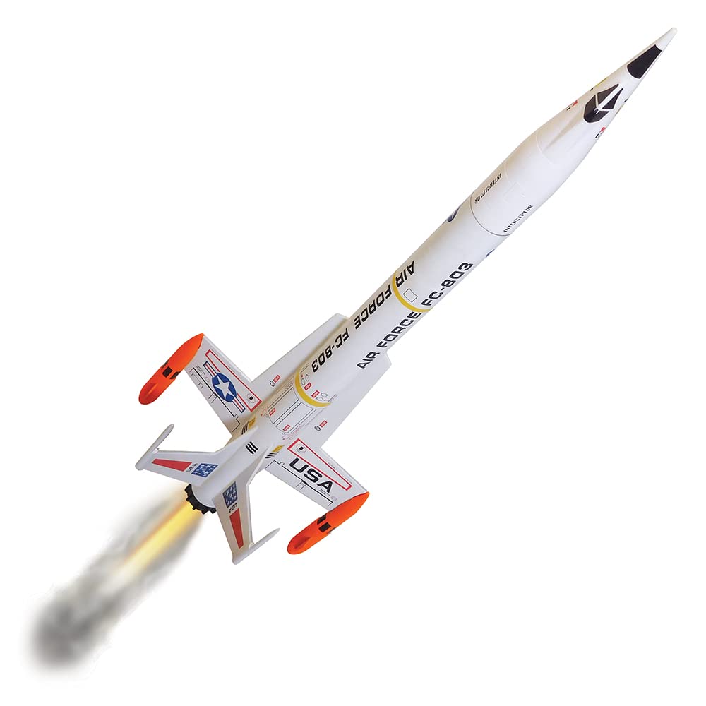 Estes 1250 Interceptor Flying Model Rocket Kit for 12 years old and up with Adult Supervision for under 12 Estes