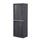 Sterilite 2-Pack Storage Cabinet, Garage, Pantry & Kitchen Closet, 4 Shelves, Gray Sterilite